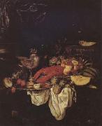 BEYEREN, Abraham van Large Still Life with Lobster (mk14) oil painting